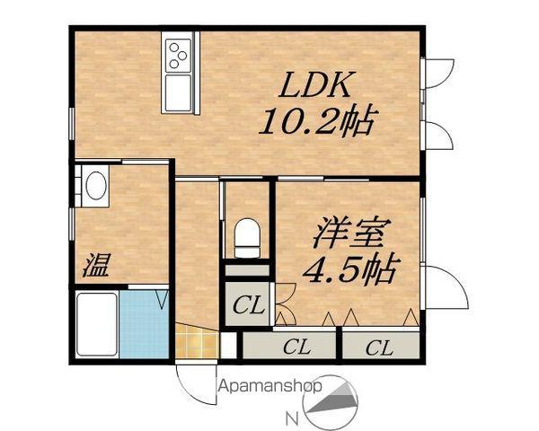 SMILEN(1LDK/2階)の間取り写真