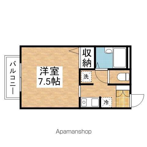 カーサ京所東(ワンルーム/2階)の間取り写真