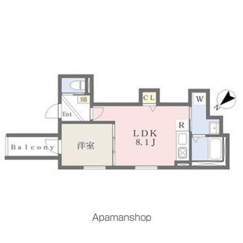 NEW ARK 出来島(1LDK/3階)の間取り写真