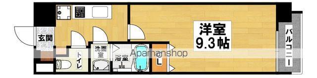 グリュックメゾン エスーサカイ16(1K/4階)の間取り写真