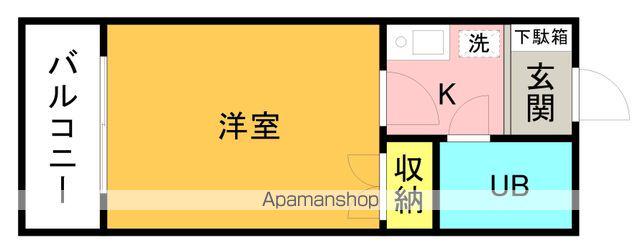 第11笠原ビル(1K/4階)の間取り写真