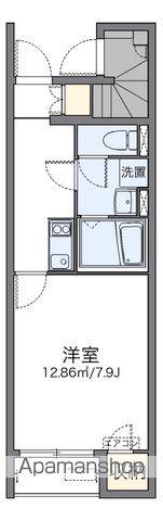 レオネクストKATSURAⅡ(1K/1階)の間取り写真
