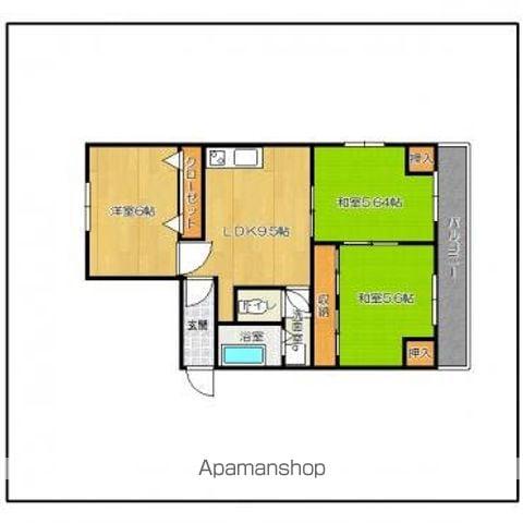 クオリティー片峰(3LDK/1階)の間取り写真