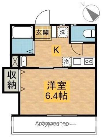 UNITY HOUSE(1K/1階)の間取り写真