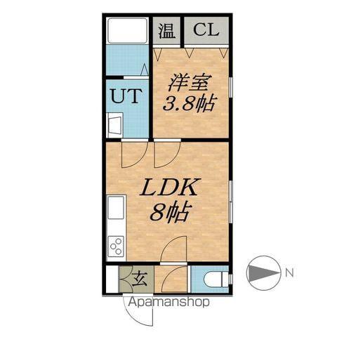 LARIMAR217(1LDK/1階)の間取り写真