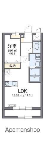 レオパレスリアン庄内(1LDK/1階)の間取り写真