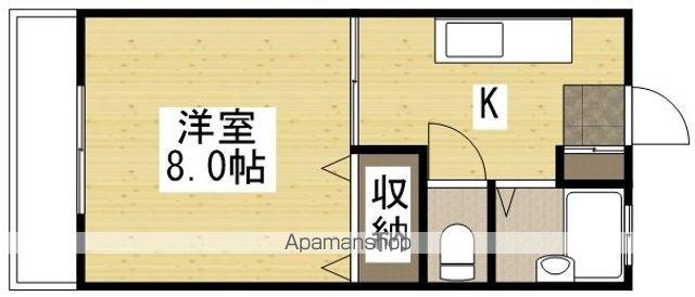 高津コーポⅠ(1K/2階)の間取り写真