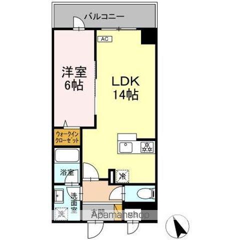 WIN DEER 西船橋(1LDK/3階)の間取り写真