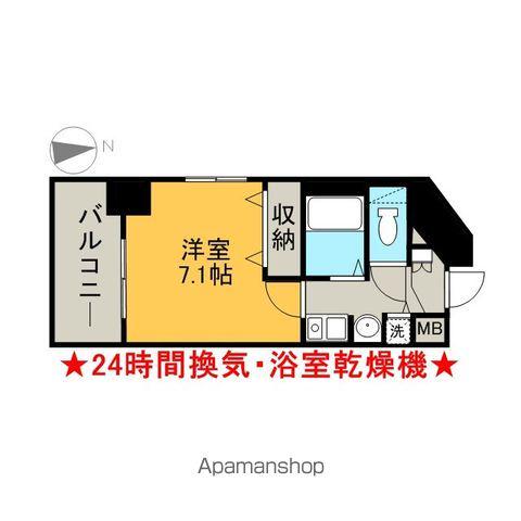 プレサンス名古屋城前(1K/6階)の間取り写真