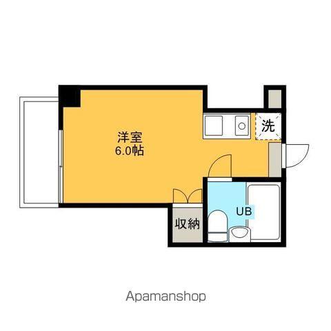 セラヴィ(ワンルーム/4階)の間取り写真