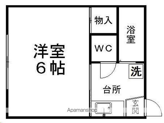 ハイツ光(1K/2階)の間取り写真