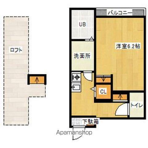 RESIDENCE IMAIKE(1K/1階)の間取り写真