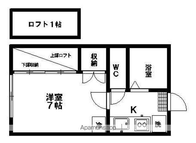 センチュリー貝ヶ森(1K/2階)の間取り写真