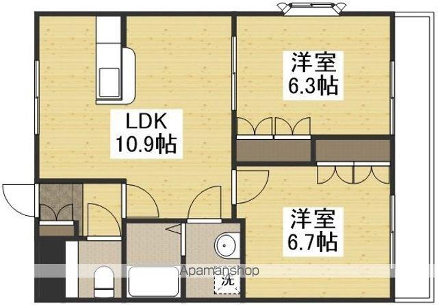 コートモデリア(2LDK/1階)の間取り写真
