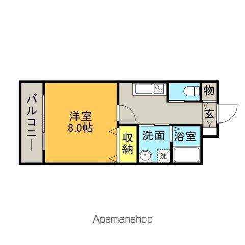 UCORAZONユーコラソン(1K/3階)の間取り写真