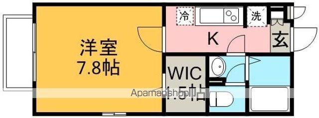 グランフェスタ(1K/1階)の間取り写真