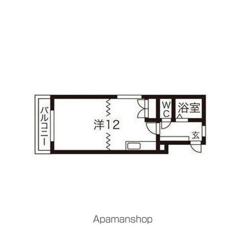 キャンパスビレッジ(ワンルーム/5階)の間取り写真