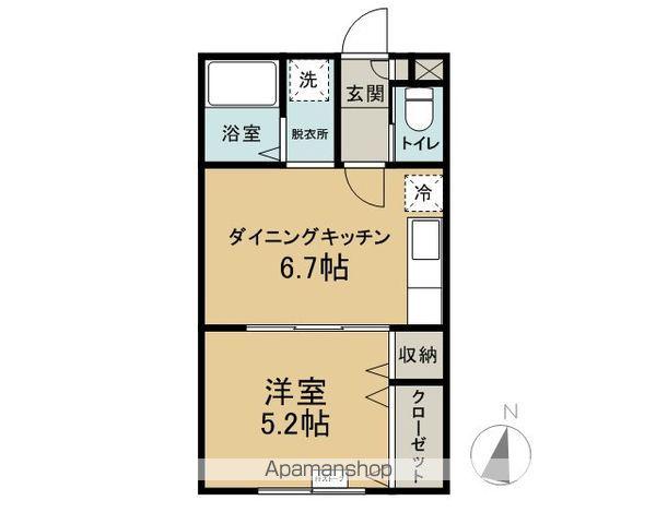 CEREJEIRA(1DK/2階)の間取り写真