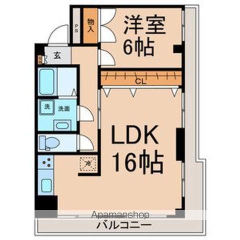 山伸ビル(1LDK/3階)の間取り写真