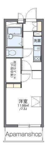 レオパレス水向(1K/1階)の間取り写真