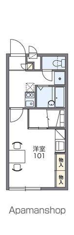 レオパレスベッラ大垣(1K/1階)の間取り写真