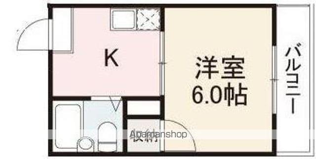 コート塩上Ⅱ(1K/4階)の間取り写真