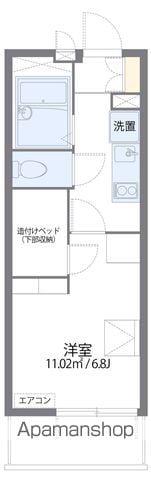 レオパレス東蟹屋(1K/4階)の間取り写真