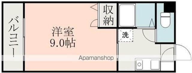 エスペランサⅡ(1K/4階)の間取り写真