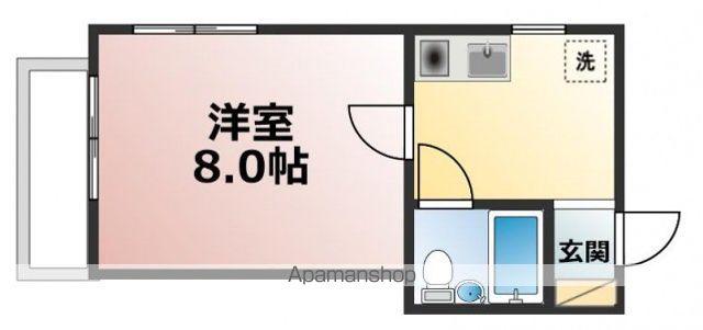 第3宮本ビル(1K/4階)の間取り写真