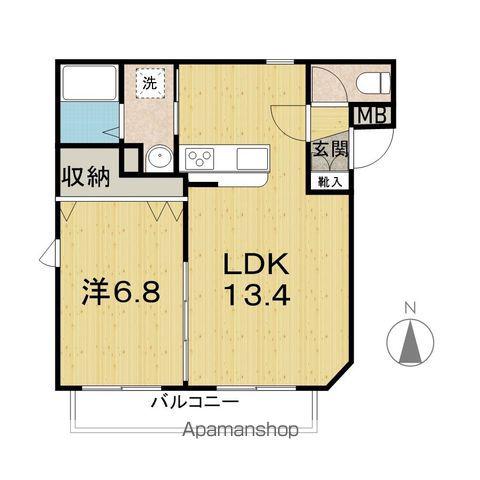 パールヒルズ(1LDK/3階)の間取り写真