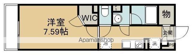 リブリ・メルシャン南町(1K/1階)の間取り写真