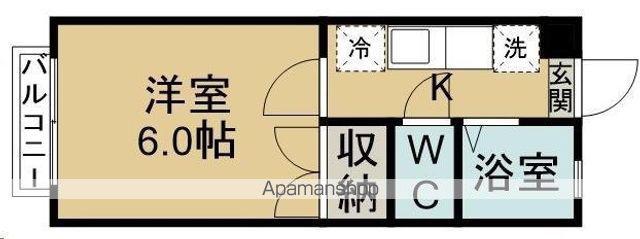 コーポマウンテンⅡ(1K/2階)の間取り写真