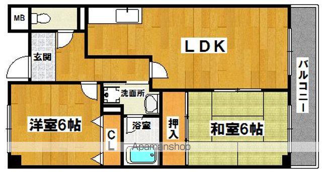 コートグレース(2LDK/3階)の間取り写真