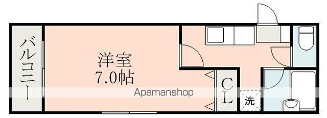 アルミザールⅠ(1K/2階)の間取り写真
