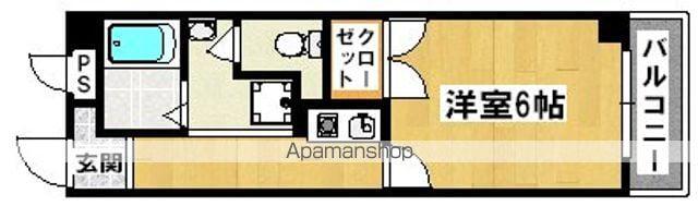 グランドマゼボー(1K/2階)の間取り写真