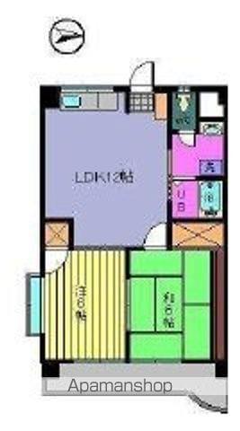 グレイス衣山東(2LDK/3階)の間取り写真