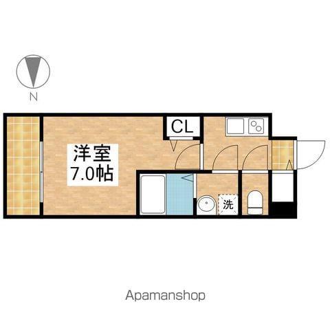 ファステート栄セントラル(1K/4階)の間取り写真