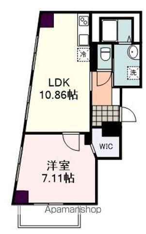 静岡泉町エンブルコート(1LDK/3階)の間取り写真