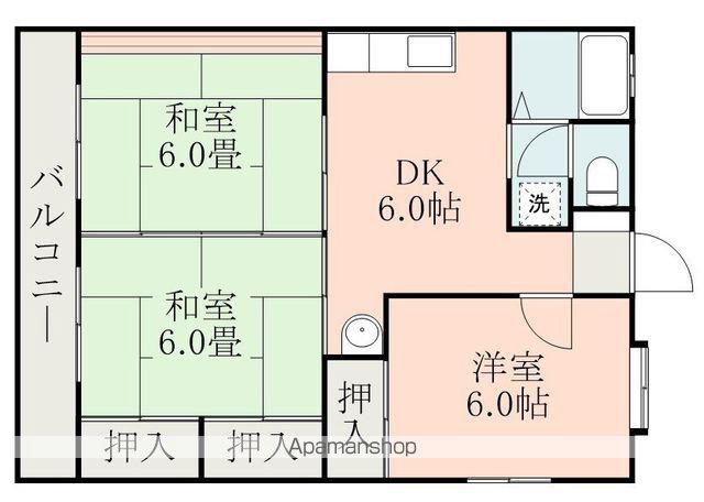 メゾンつづき(3DK/2階)の間取り写真