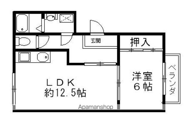 NASU18(1LDK/2階)の間取り写真