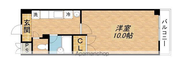 アートプラザ南笠(1K/4階)の間取り写真