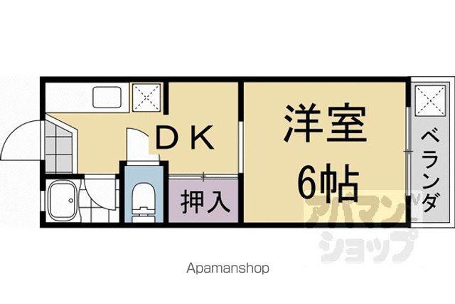 コーポ鳳瑞(1DK/1階)の間取り写真