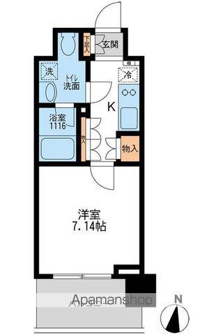 アーデン清澄白河(1K/8階)の間取り写真