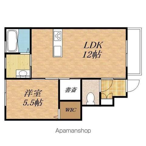 マインズスクエア(1LDK/1階)の間取り写真