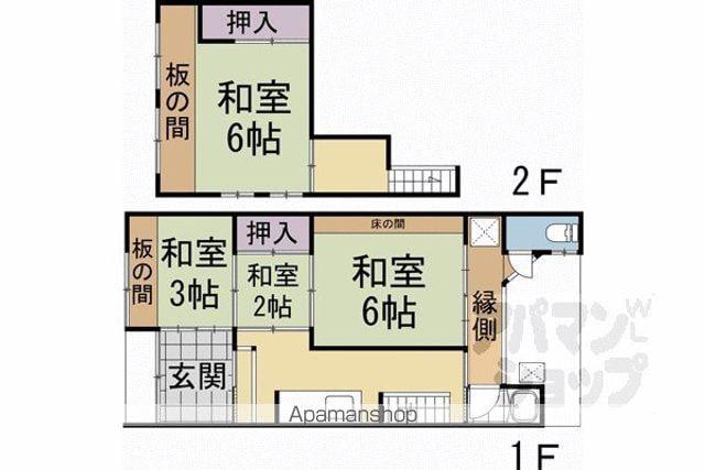 下殿田町 貸家(4K)の間取り写真
