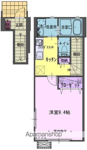 RS 1(1K/2階)の間取り写真