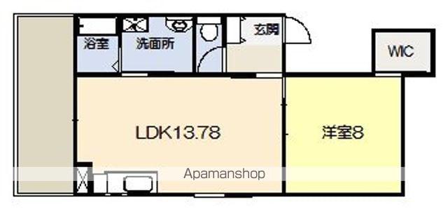 あぱ百年木(1LDK/1階)の間取り写真