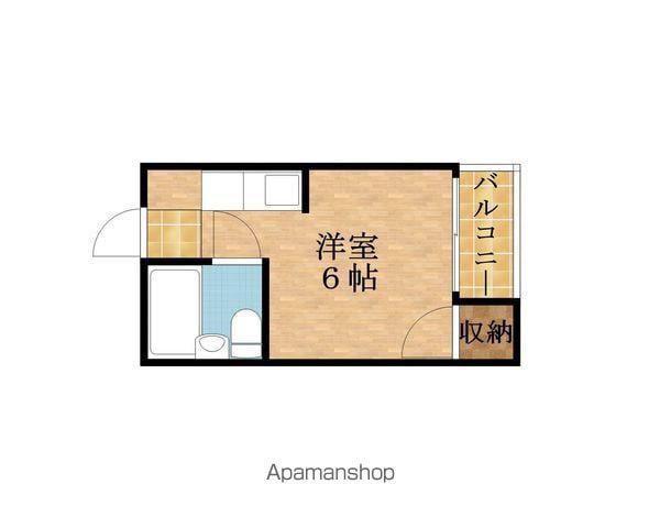 野江ハイツ(ワンルーム/4階)の間取り写真