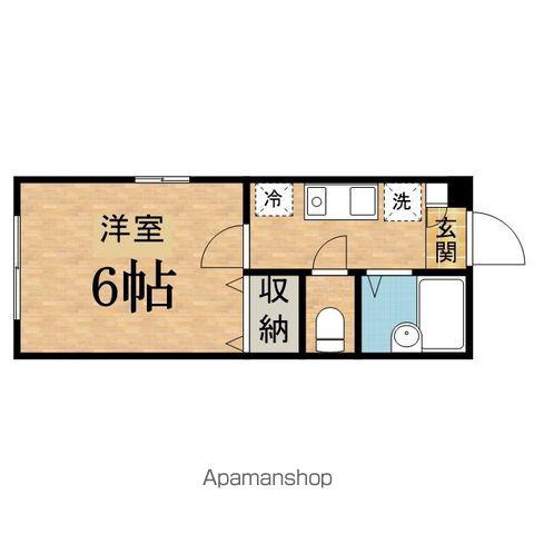 セジュール・アン(1K/1階)の間取り写真