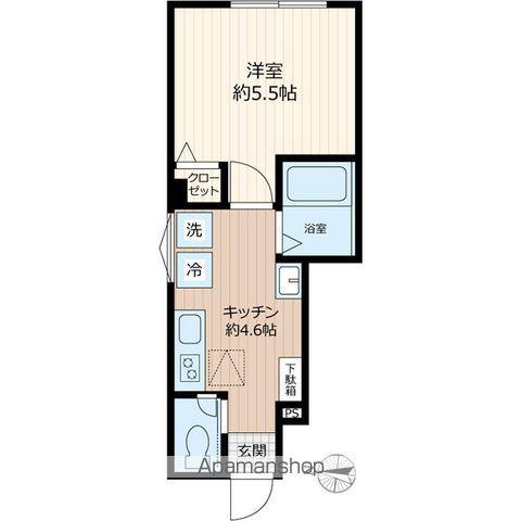 パステール・グランおゆみ野(1K/1階)の間取り写真